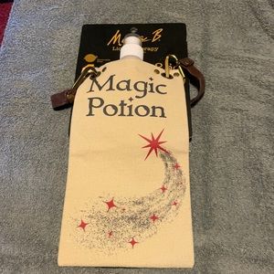 Mona B. Liquid Therapy Canvas Wine Bag Beverage Canteen Tote 25 oz. w/ Strap NIP